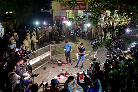 Former Indian lawmaker, his brother fatally shot live on TV